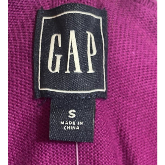 Gap Cardigan Sweater Size Small Purple Pink Button Up Womens Cotton Twee Preppy - Picture 6 of 10